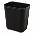 Fiberglass Wastebasket, 7 gal, Fiberglass, Black (254300BK)
