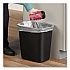 Fiberglass Wastebasket, 7 gal, Fiberglass, Black (254300BK)