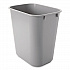Deskside Plastic Wastebasket, 3.5 gal, Plastic, Gray (2955GRA)