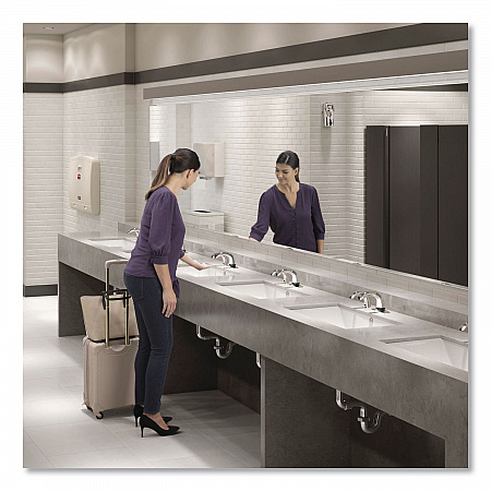 One Shot Soap Dispenser - Touch Free, Liquid, 800 mL/1,600 mL, 9.75 x 13.75 x 2.88, Polished Chrome, 4/Carton (402241CT)