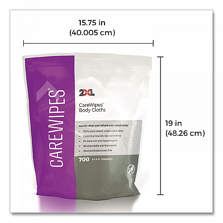 Performance Body Cloths, 1-Ply, 6 x 8, Unscented, White, 700/Pack, 2 Packs/Carton (L336)