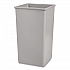 Untouchable Square Waste Receptacle, 50 gal, Plastic, Gray (3959GRA)