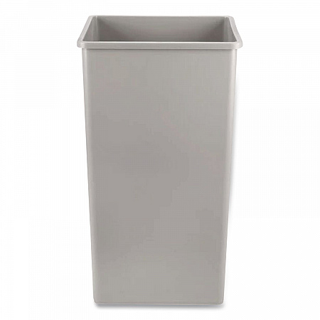 Untouchable Square Waste Receptacle, 50 gal, Plastic, Gray (3959GRA)