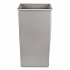 Untouchable Square Waste Receptacle, 50 gal, Plastic, Gray (3959GRA)