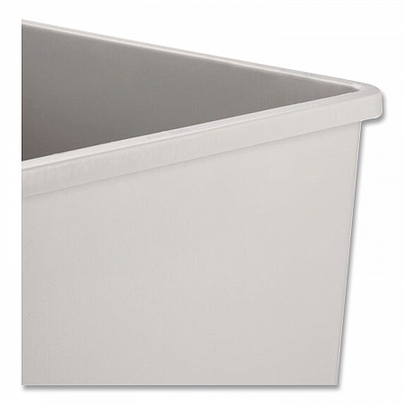 Untouchable Square Waste Receptacle, 50 gal, Plastic, Gray (3959GRA)