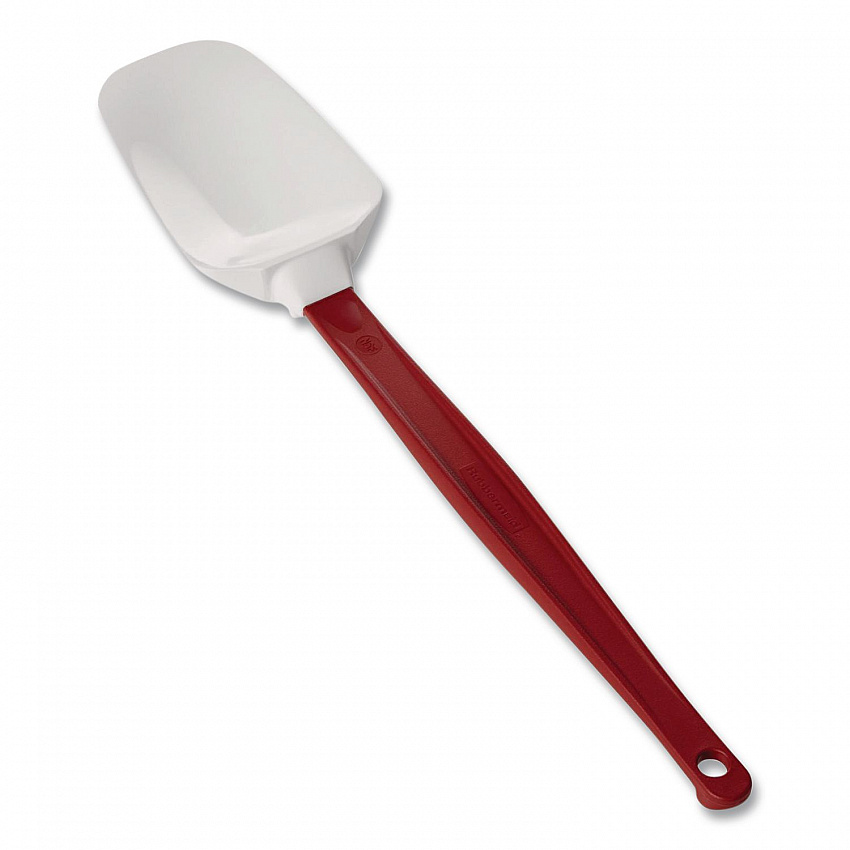 High Heat Scraper Spoon, Plastic, 13.5", Red/White (1967RED)