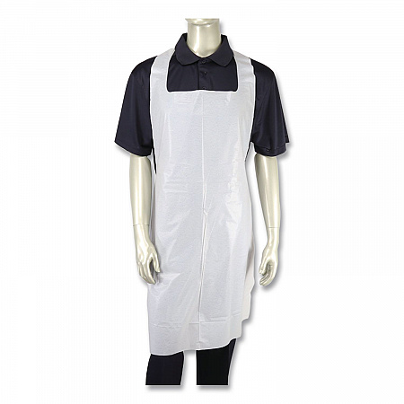Heavyweight Poly Aprons, 28 x 46, 1.77 mil, One Size Fits Most, White, 500/Carton (RPA20HW)