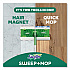 Sweep and Mop 2-in-1 Dry + Wet Floor Mopping and Sweeping Kit, 12.4 x 2.95 Mop Head, Silver Plastic Handle, 6/Carton (16516CT)
