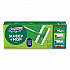 Sweep and Mop 2-in-1 Dry + Wet Floor Mopping and Sweeping Kit, 12.4 x 2.95 Mop Head, Silver Plastic Handle (16516KT)