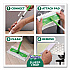 Sweep and Mop 2-in-1 Dry + Wet Floor Mopping and Sweeping Kit, 12.4 x 2.95 Mop Head, Silver Plastic Handle (16516KT)