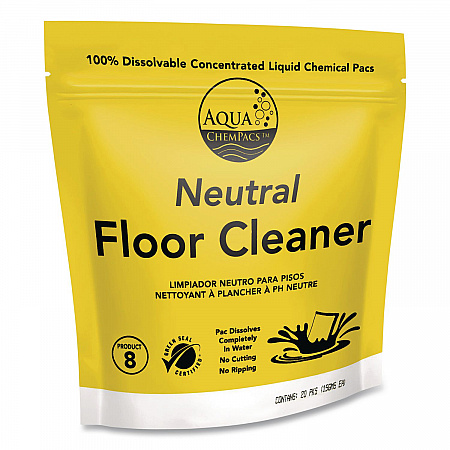 Aqua ChemPacs Neutral Floor Cleaner, Lavender Scent, 120/Pack (9320926)