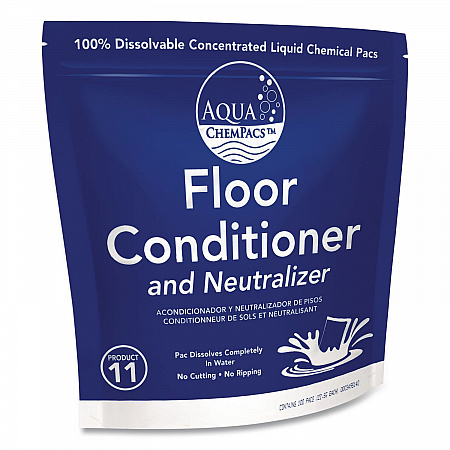 Aqua ChemPacs Floor Conditioner and Neutralizer, 100 ChemPacs/Carton (9320929)