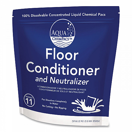 Aqua ChemPacs Floor Conditioner and Neutralizer, 100 ChemPacs/Carton (9320929)