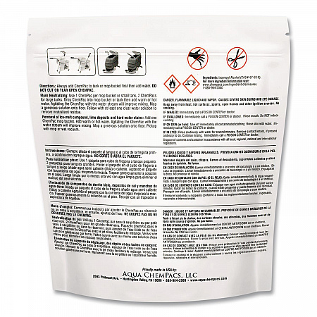 Aqua ChemPacs Floor Conditioner and Neutralizer, 100 ChemPacs/Carton (9320929)