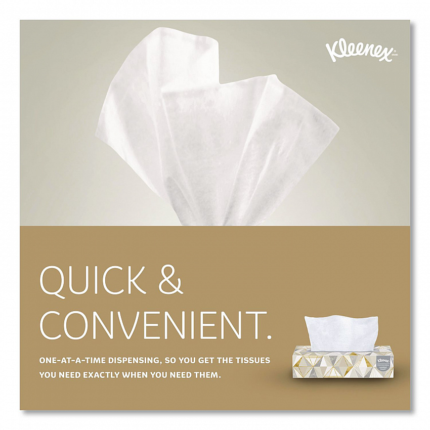 White Facial Tissue, Pop-Up Box, 2-Ply, 125 Sheets/Box (21606BX)