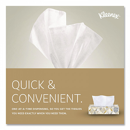 White Facial Tissue for Business, Pop-Up Box, 2-Ply, 125 Sheets/Box, 48 Boxes/Carton (21606CT)