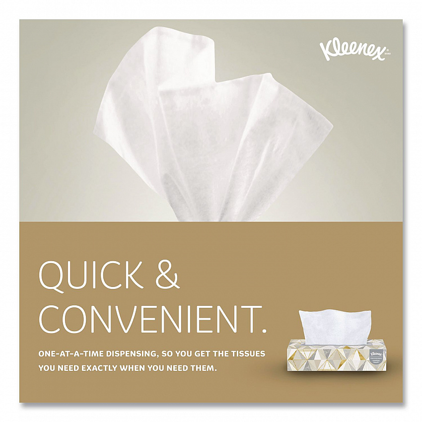 White Facial Tissue for Business, Pop-Up Box, 2-Ply, 125 Sheets/Box, 48 Boxes/Carton (21606CT)