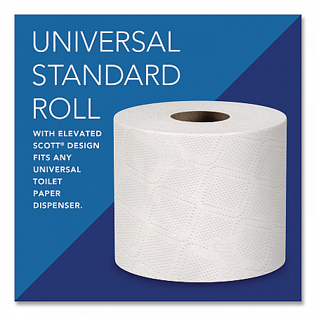 Essential Standard Roll Bathroom Tissue for Business, Septic Safe, 2-Ply, White, 550 Sheets/Roll (04460RL)