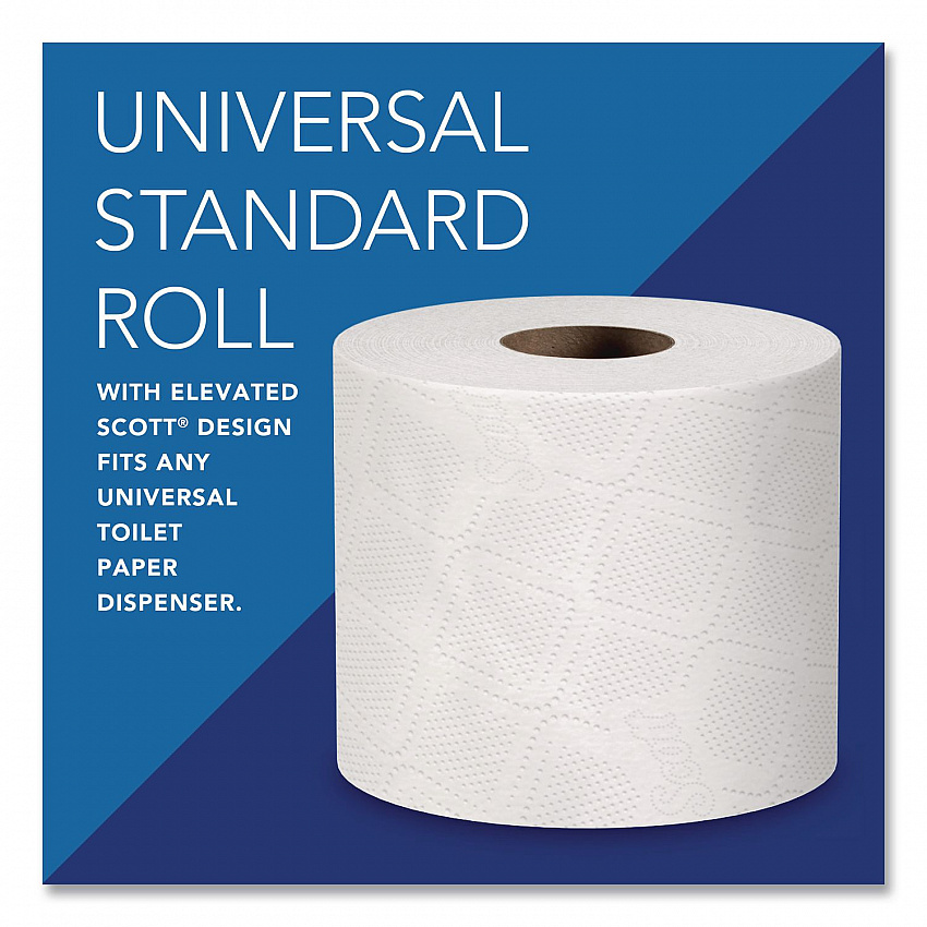 Essential Standard Roll Bathroom Tissue for Business, Septic Safe, 2-Ply, White, 550 Sheets/Roll (04460RL)