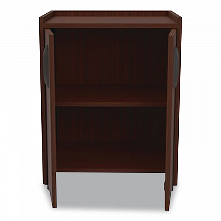 Mobile Refreshment Center, Engineered Wood, 3 Shelves, 23