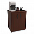 Mobile Refreshment Center, Engineered Wood, 3 Shelves, 23