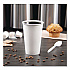 Single-Sided Poly Paper Hot Cups, 16 oz, White, 50/Sleeve, 20 Sleeves/Carton (316W)