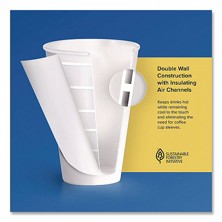 ThermoGuard Paper Hot Cup, 12 oz, White, 30/Pack (DWTG12WPK)