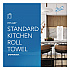 Kitchen Roll Towels, 1-Ply, 11 x 8.75, White, 128/Roll, 20 Rolls/Carton (41482)