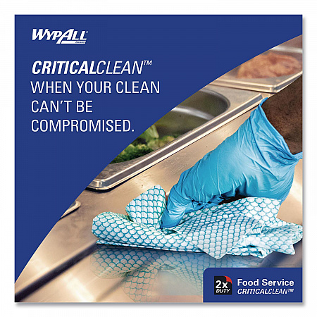 Foodservice Cloths, 12.5 x 23.5, Blue, 200/Carton (51636)