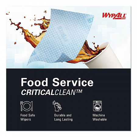 Foodservice Cloths, 12.5 x 23.5, Blue, 200/Carton (51636)