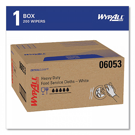 X50 Foodservice Towels, 1/4 Fold, 23.5 x 12.5, White, 200/Carton (06053)