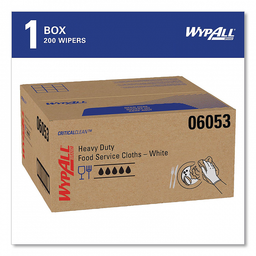 X50 Foodservice Towels, 1/4 Fold, 23.5 x 12.5, White, 200/Carton (06053)