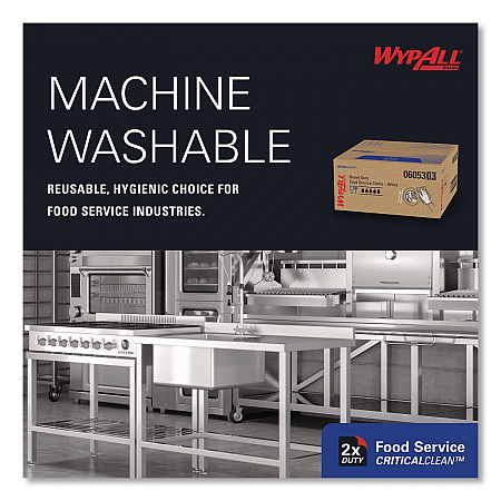 X50 Foodservice Towels, 1/4 Fold, 23.5 x 12.5, White, 200/Carton (06053)
