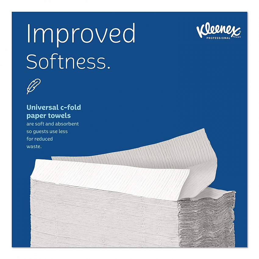 C-Fold Paper Towels, 1 Ply, 10.13 x 13.15, White, 150/Pack, 16 Packs/Carton (01500)