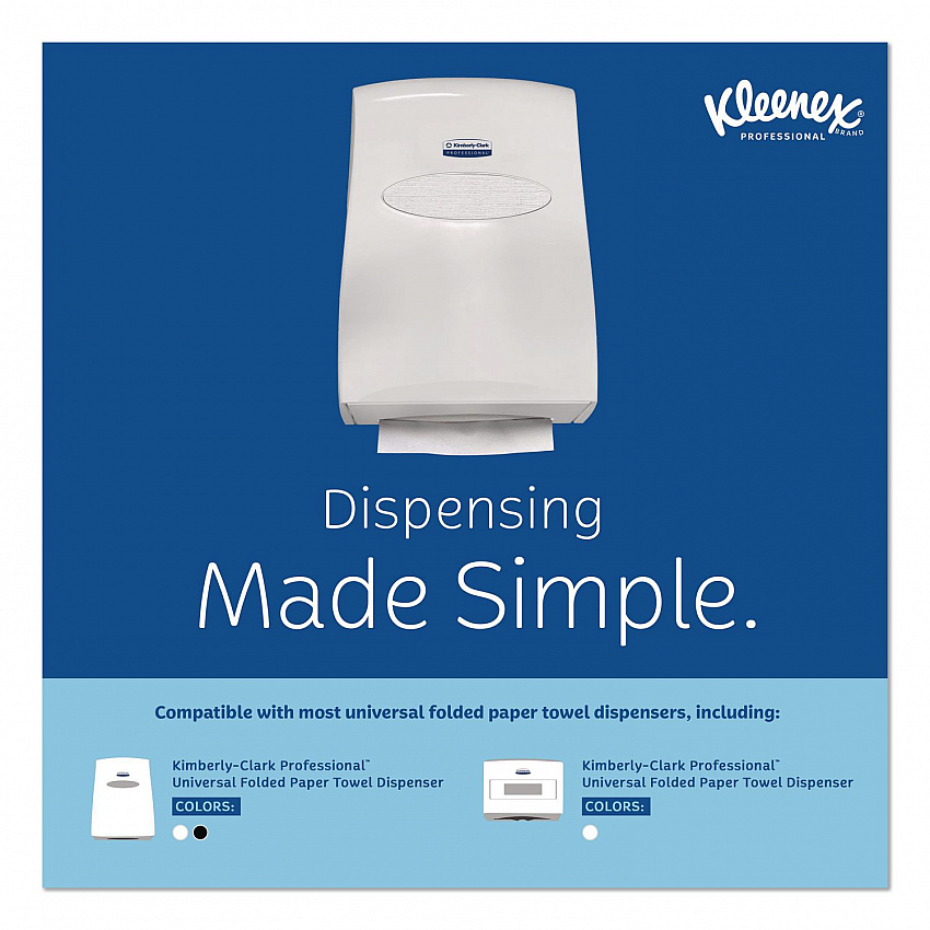 C-Fold Paper Towels, 1 Ply, 10.13 x 13.15, White, 150/Pack, 16 Packs/Carton (01500)