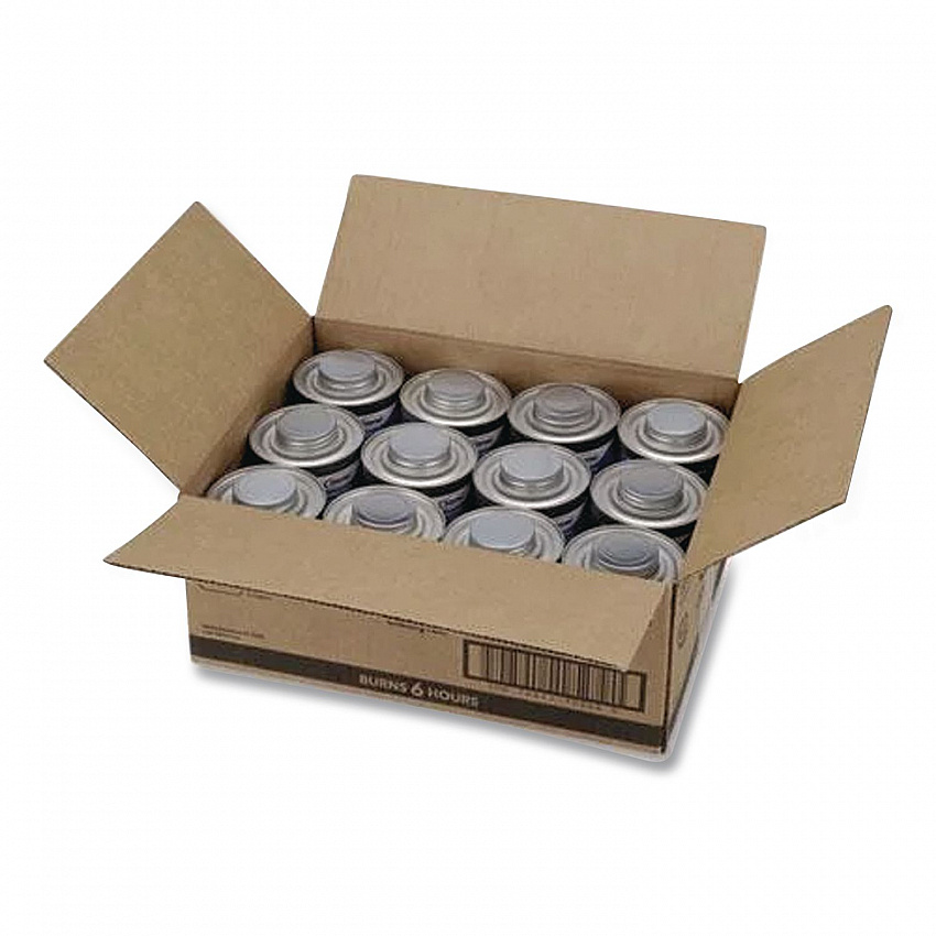 Chafing Fuel Can With Stem Wick, Methanol, 6 Hour Burn, 1.89 g, 24/Carton (10102)