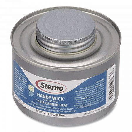 Chafing Fuel Can With Stem Wick, Methanol, 6 Hour Burn, 1.89 g, 24/Carton (10102)