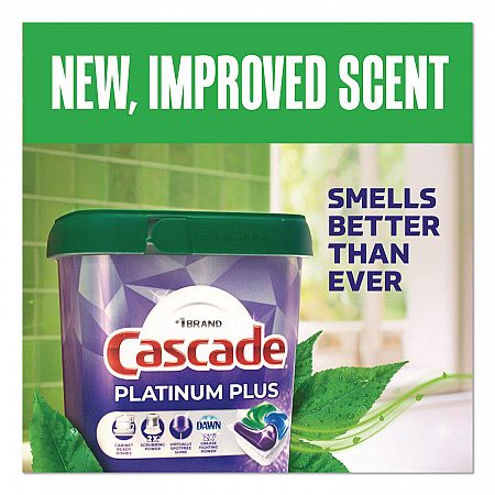 Platinum Plus ActionPacs Dishwasher Detergent Pods, Fresh Scent, 28.4 oz Tub, 47/Pack (06156PK)
