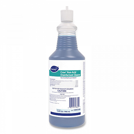 Crew Neutral Non-Acid Bowl and Bathroom Disinfectant, Fresh Scent, 32 oz Squeeze Bottle, 12/Carton (100925283)