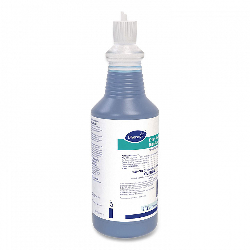 Crew Neutral Non-Acid Bowl and Bathroom Disinfectant, Fresh Scent, 32 oz Squeeze Bottle, 12/Carton (100925283)