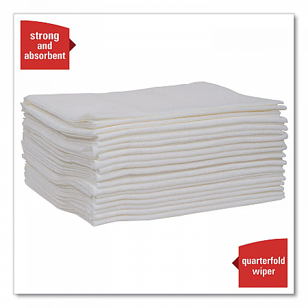 L20 Towels, 1/4 Fold, 4-Ply, 12.5 x 12 Unscented, White, 68/Pack, 12 Packs/Carton (47022)