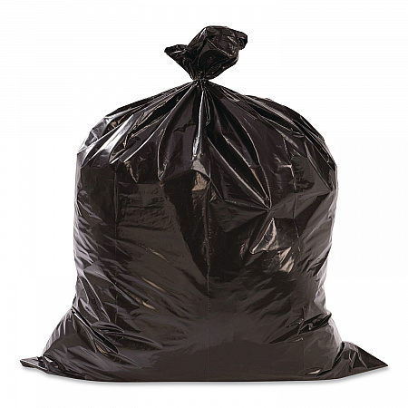 Heavy-Duty Low-Density Wing Tie Contractor Bags, 55 gal, 3 mil, 35.75