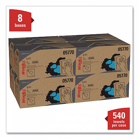 L40 Towels, Pro Towels, 12 x 23, White, 45/Box, 12 Boxes/Carton (05770)
