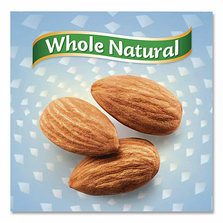 Whole Natural Almonds, Snack Size, 4 oz Bag, 12 Bags/Box (BLU11025)