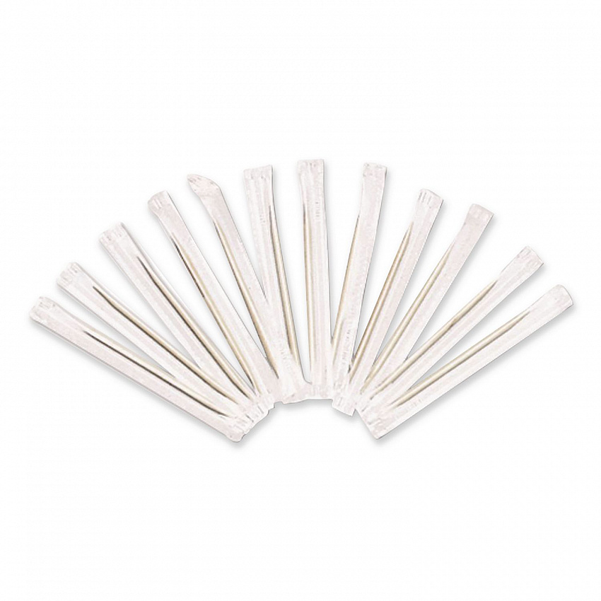 Individually Wrapped Round Wood Mint Toothpicks, 4", Natural, 1,000/Box, 12 Boxes/Carton (426605)