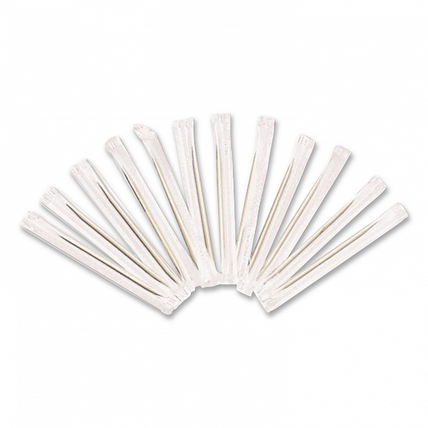 Individually Wrapped Round Wood Toothpicks, 4", Natural, 1,000/Box, 12 Boxes/Carton (HND14020)