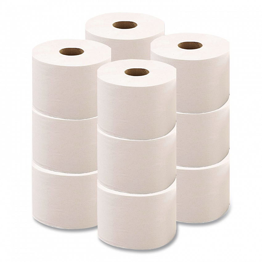 Heavenly Choice One-Ply Jumbo Bathroom Tissue, Septic Safe, 3.4" x 2,000 ft, White, 12 Rolls/Carton (41004913600)