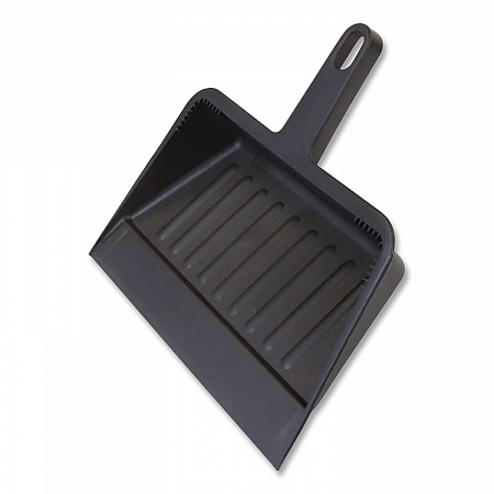 Heavy-Duty Plastic Dust Pan, 12 x 12, Black (700EA)