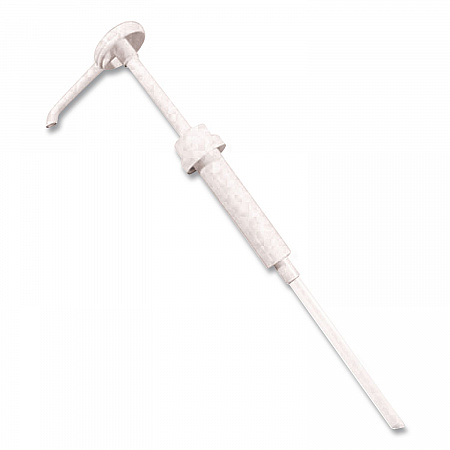 Economy Plastic Dispensing Pump, 38 mm cap fits 1 gal Bottles, White (904DZ)