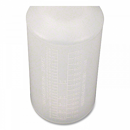 Plastic Bottles with Graduations, 32 oz, Natural (5032WG24)